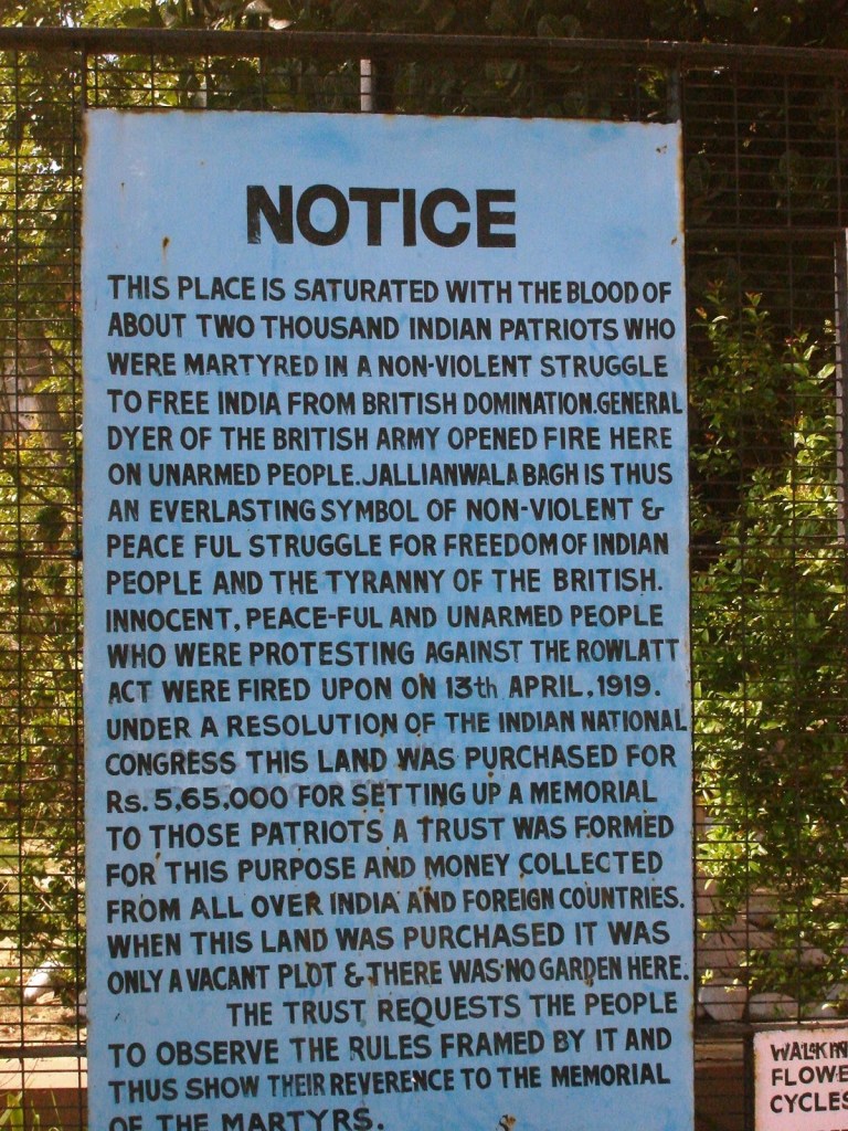 The notice put up at the entrance. I shuddered as I read the first few lines. Very raw
