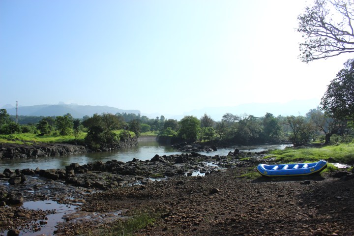 The river before the release of water