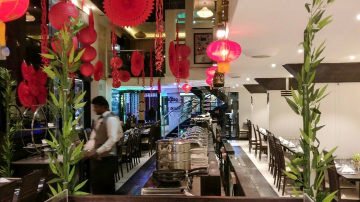 The Oriental decor at the hotel