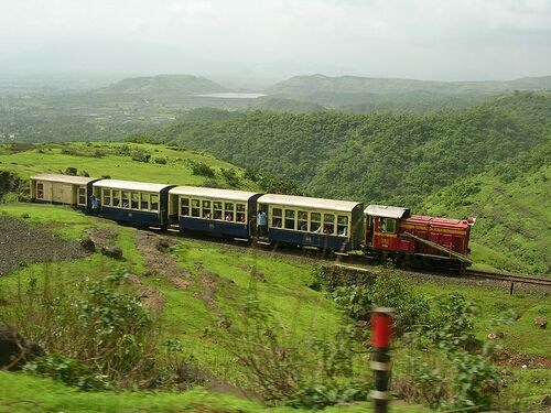 Matheran's famous Toy Train that will take you up the hill
